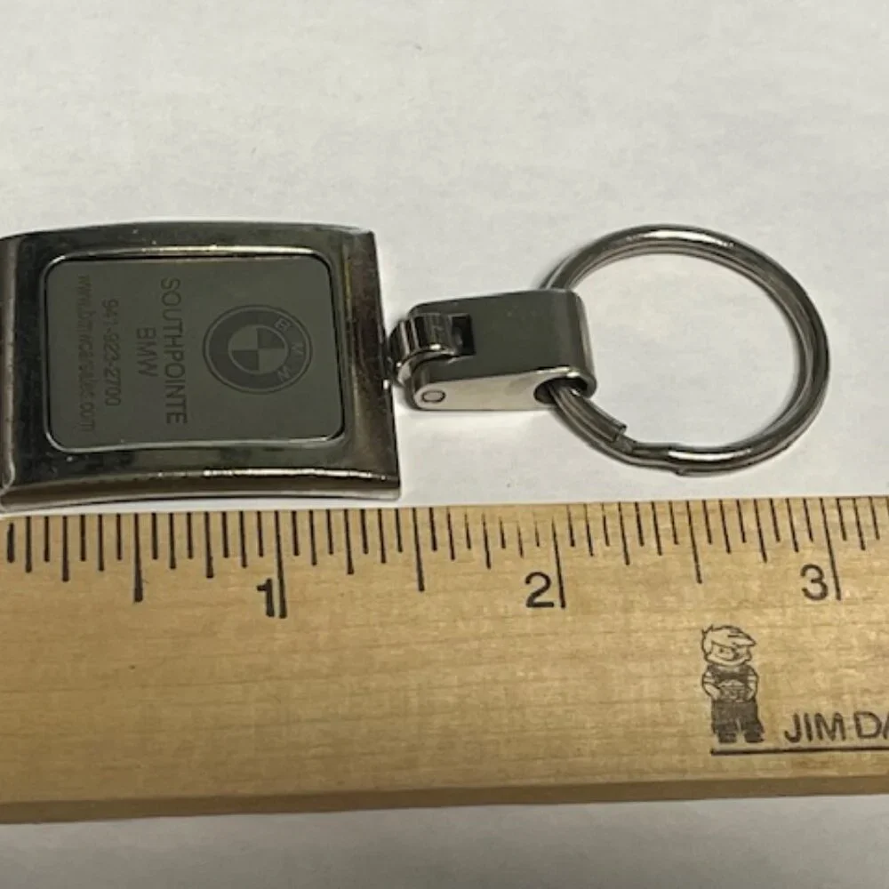 BMW Silver Toned Metal Logo Car Key Holder Key Chain Southpointe BMW